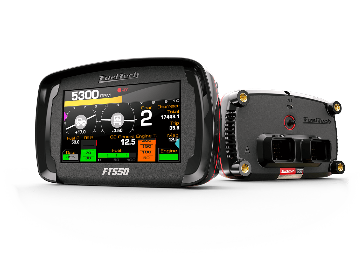 FuelTech FT550 EFI System. Electronic Fuel Injection - ECU & Dashboard ...